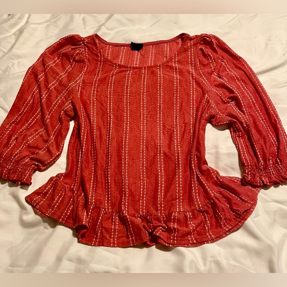 Cozy Red Blouse